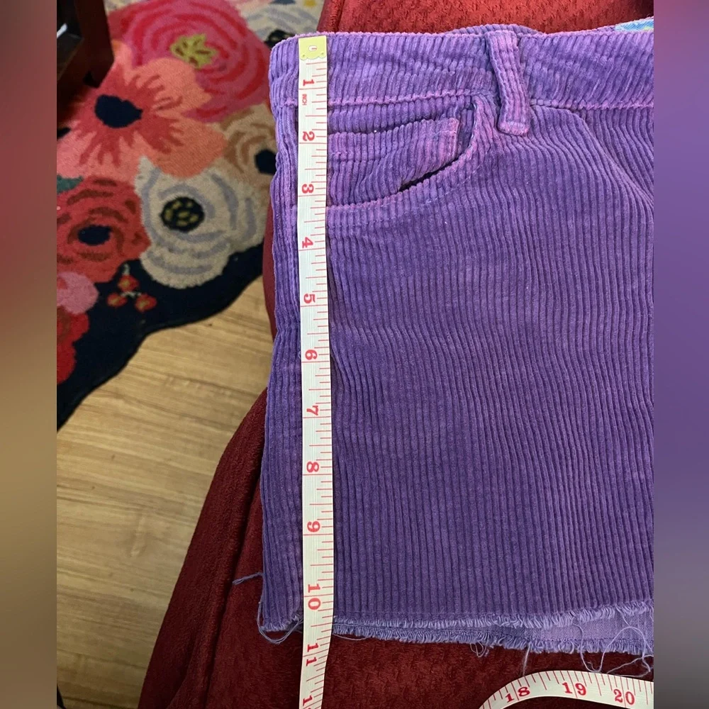 Aviator Nation Purple Corduroy Shorts - Picture 6 of 11
